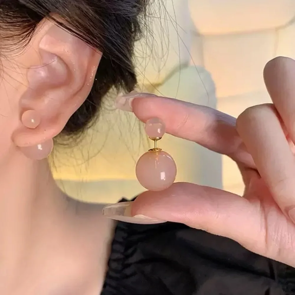 Elegant Pink Drop Earrings